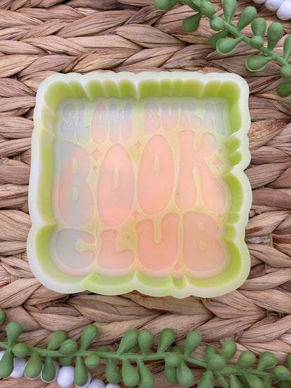 Slow Burn Book Club Freshie Mold, smut freshie, dust my shelves, freshie making supplies, romance freshie molds, best selling freshies
