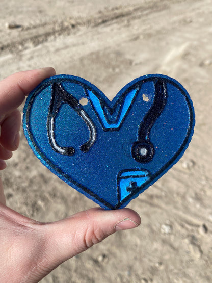 Nurse Mold, Heart Nursing Freshie Mold, Nurse Scrubs Soap Mold, Nurse Mold for Soap, Stethoscope freshie mold, doctor freshie mold