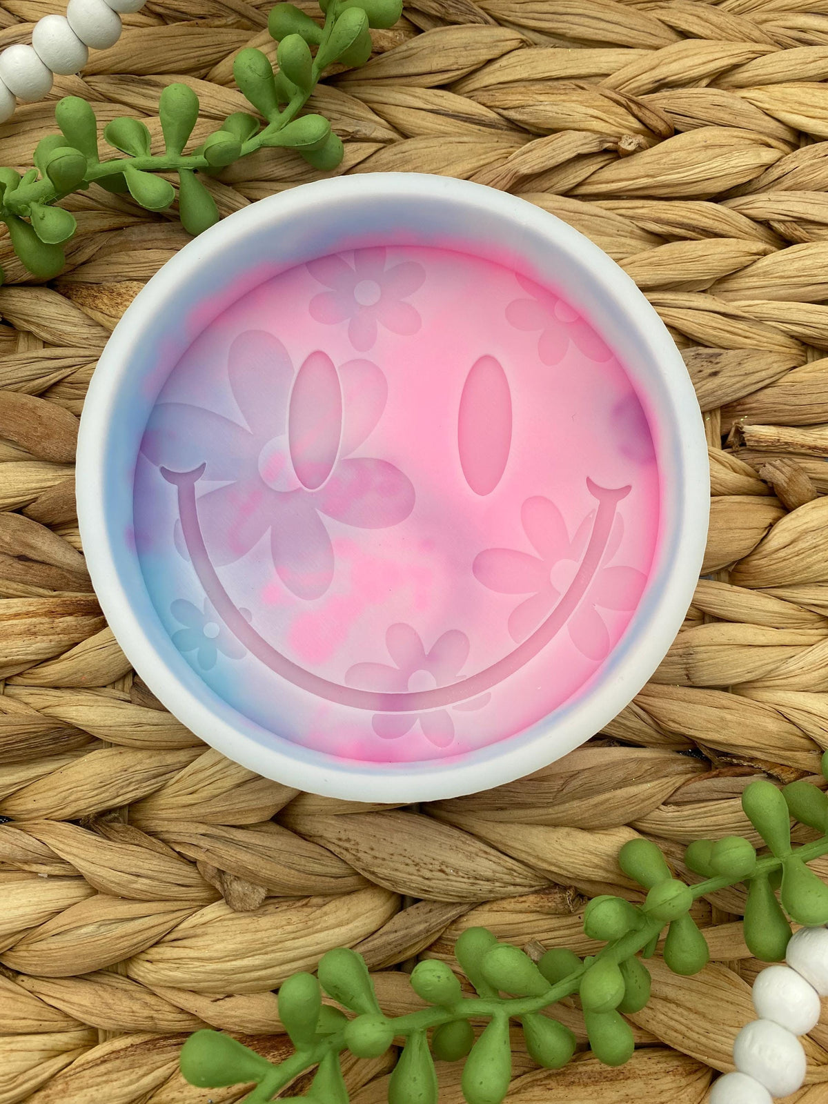Smile Flower Mold, Summer freshie molds, retro flower mold, cute freshie molds, silicone freshie molds on sale, quality freshie molds