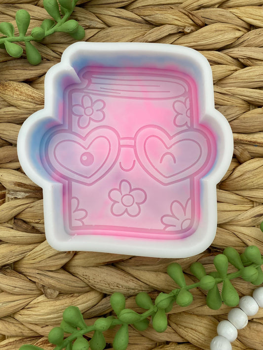 Book with Glasses Freshie Mold, Book lover freshie mold, Cozy Book Molds, Book Freshie Mold, Reading Silicone Mold, Teacher Mold, Librarian