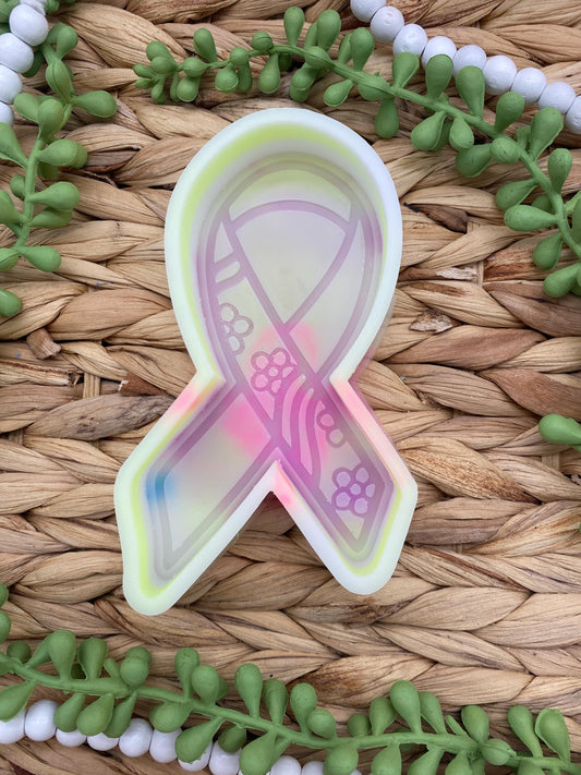 Cancer Ribbon Mold, Ribbon Freshie Mold, Cancer Freshie Mold, Breast Cancer Silicone Mold, Awareness ribbon mold, chemo freshie mold