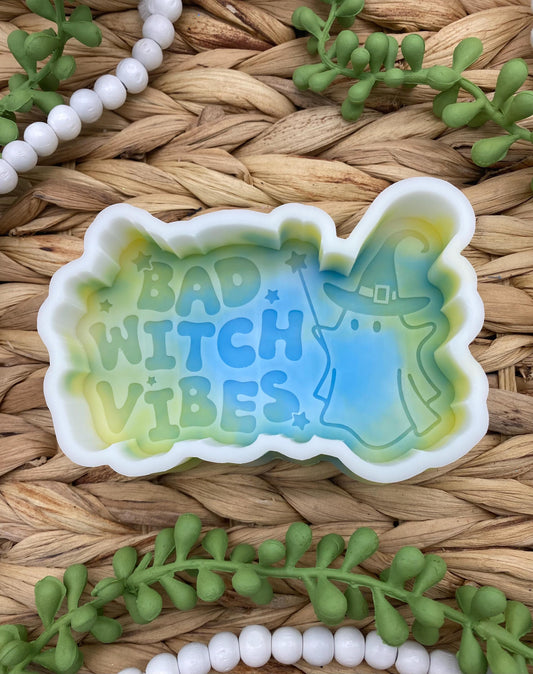 Bad Witch Vibes Mold, Halloween Freshie Mold, Fall Freshie Mold, Spooky Children Silicone Mold, Autumn Freshie Mold, Ghost Freshie Mold