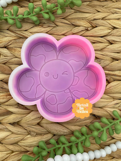 Cowboy Flower Freshie Mold, Western Freshie Molds, Summer Freshie Molds, Cowgirl Freshie Molds, Cow Print Flower Freshie Mold