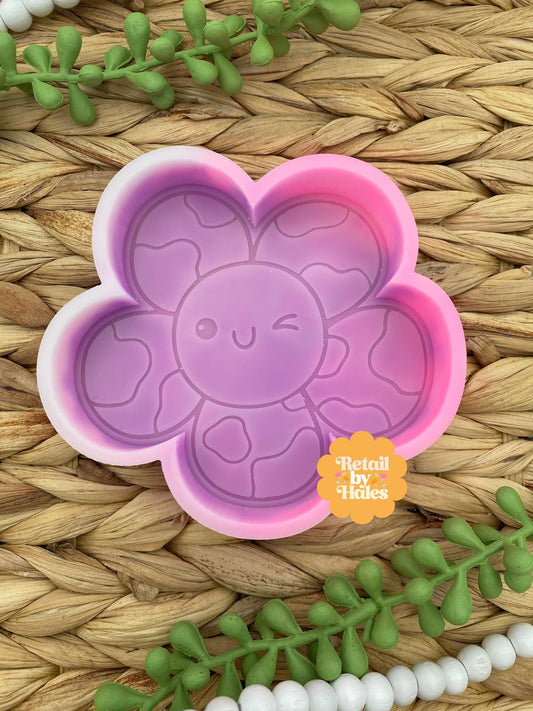 Cowboy Flower Freshie Mold, Western Freshie Molds, Summer Freshie Molds, Cowgirl Freshie Molds, Cow Print Flower Freshie Mold
