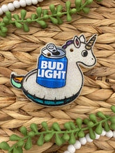 Load image into Gallery viewer, Unicorn Floaty with Can Freshie Mold, father&#39;s day drinking molds, alcohol freshie mold, cardstock freshie mold, soda can freshie mold
