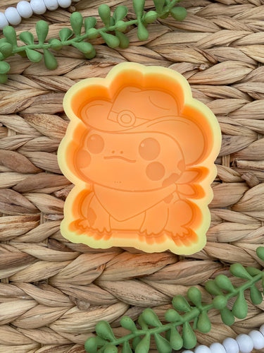 Cowboy Frog Freshie Mold, Western Freshie Molds, Frog with Cowboy Hat Freshie Molds, Cute Freshie Molds, Animal Freshie Molds, Easy Freshie