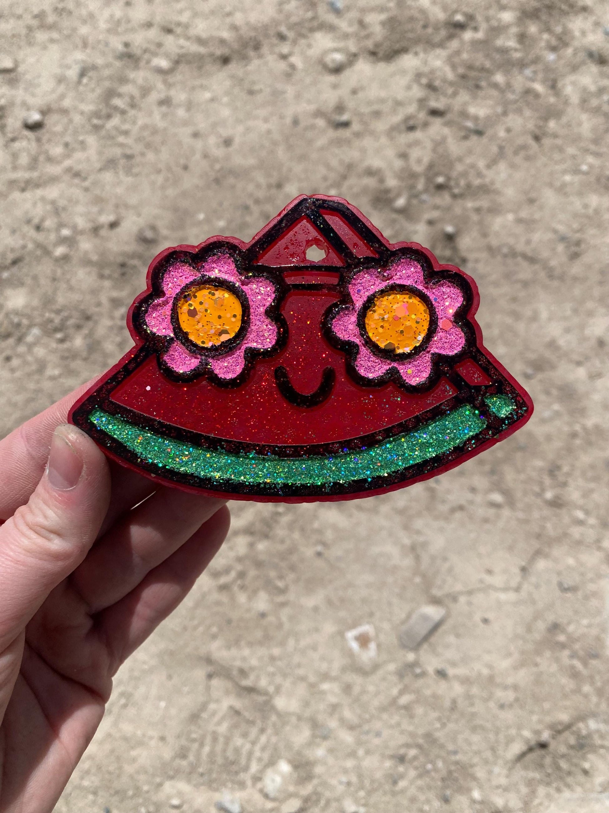 Watermelon Freshie Mold, summer freshie molds, floral watermelon mold, watermelon soap mold, food freshie mold, girly coquette freshie mold