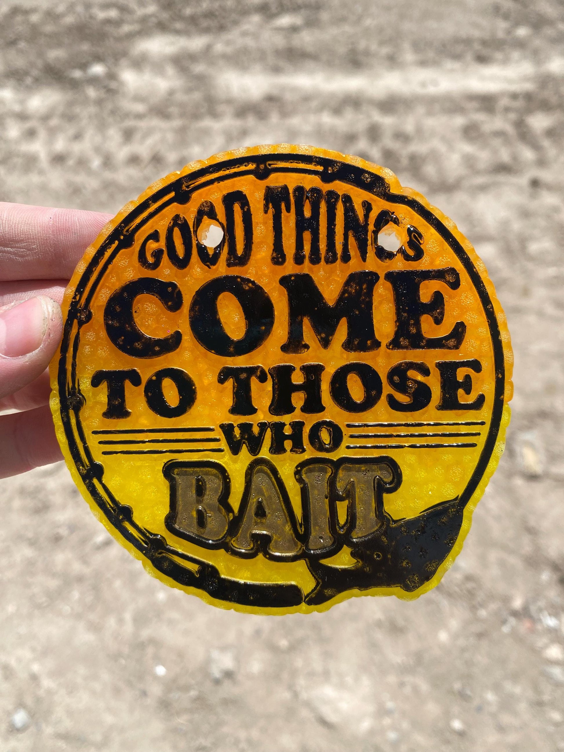 Good Things Come to Those Who Bait Freshie Mold, fishing freshie supplies, silicone baking mold, freshie molds for men, father's day molds
