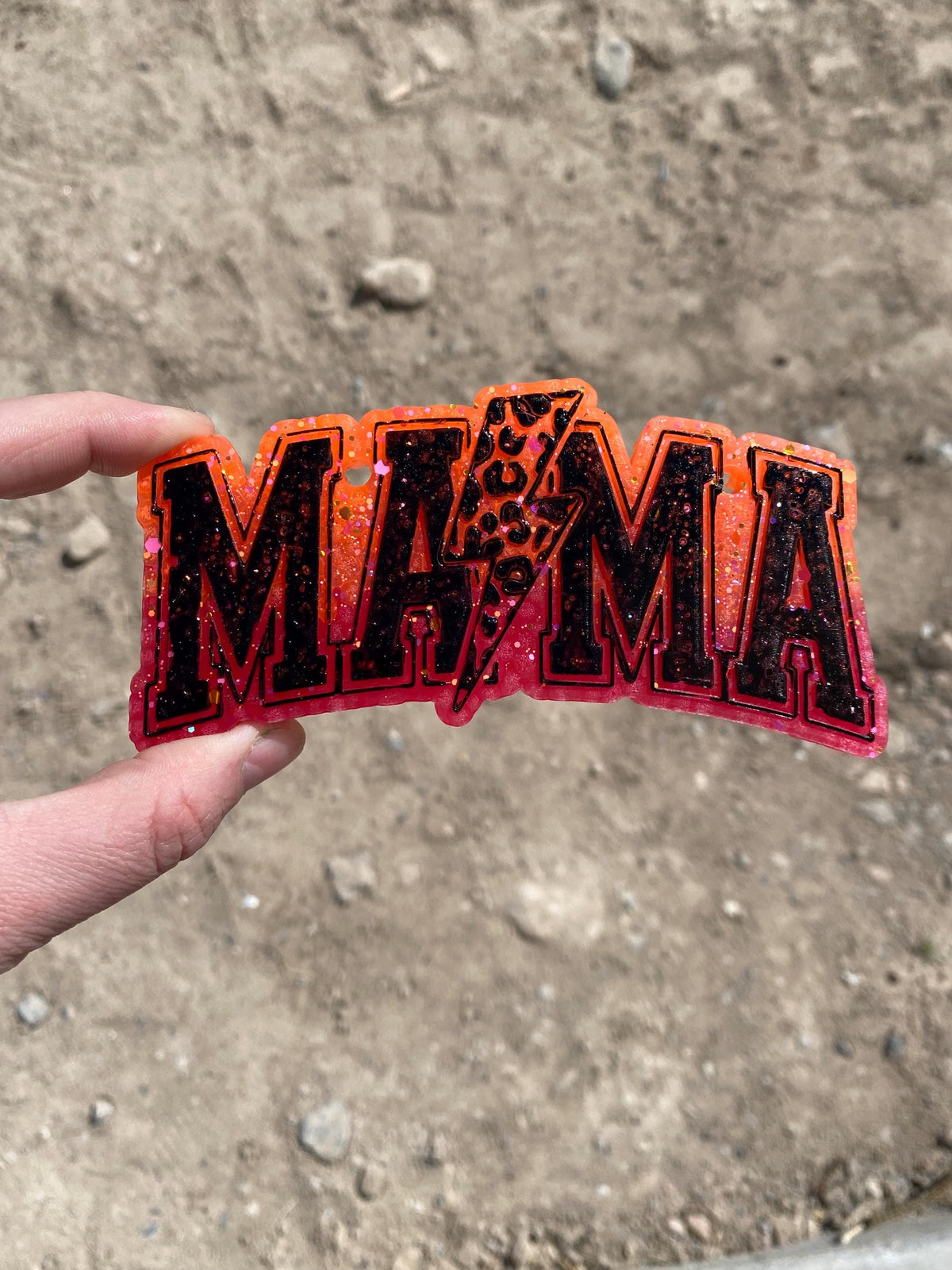 Mama Freshie Mold, stay at home mom freshie molds, funny mom freshie, mother's day freshie mold, mom humor freshie mold, mama lightning bolt