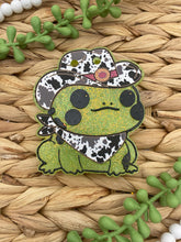 Load image into Gallery viewer, Cowboy Frog Freshie Mold, Western Freshie Molds, Frog with Cowboy Hat Freshie Molds, Cute Freshie Molds, Animal Freshie Molds, Easy Freshie
