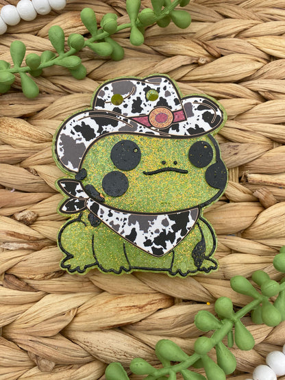 Cowboy Frog Freshie Mold, Western Freshie Molds, Frog with Cowboy Hat Freshie Molds, Cute Freshie Molds, Animal Freshie Molds, Easy Freshie