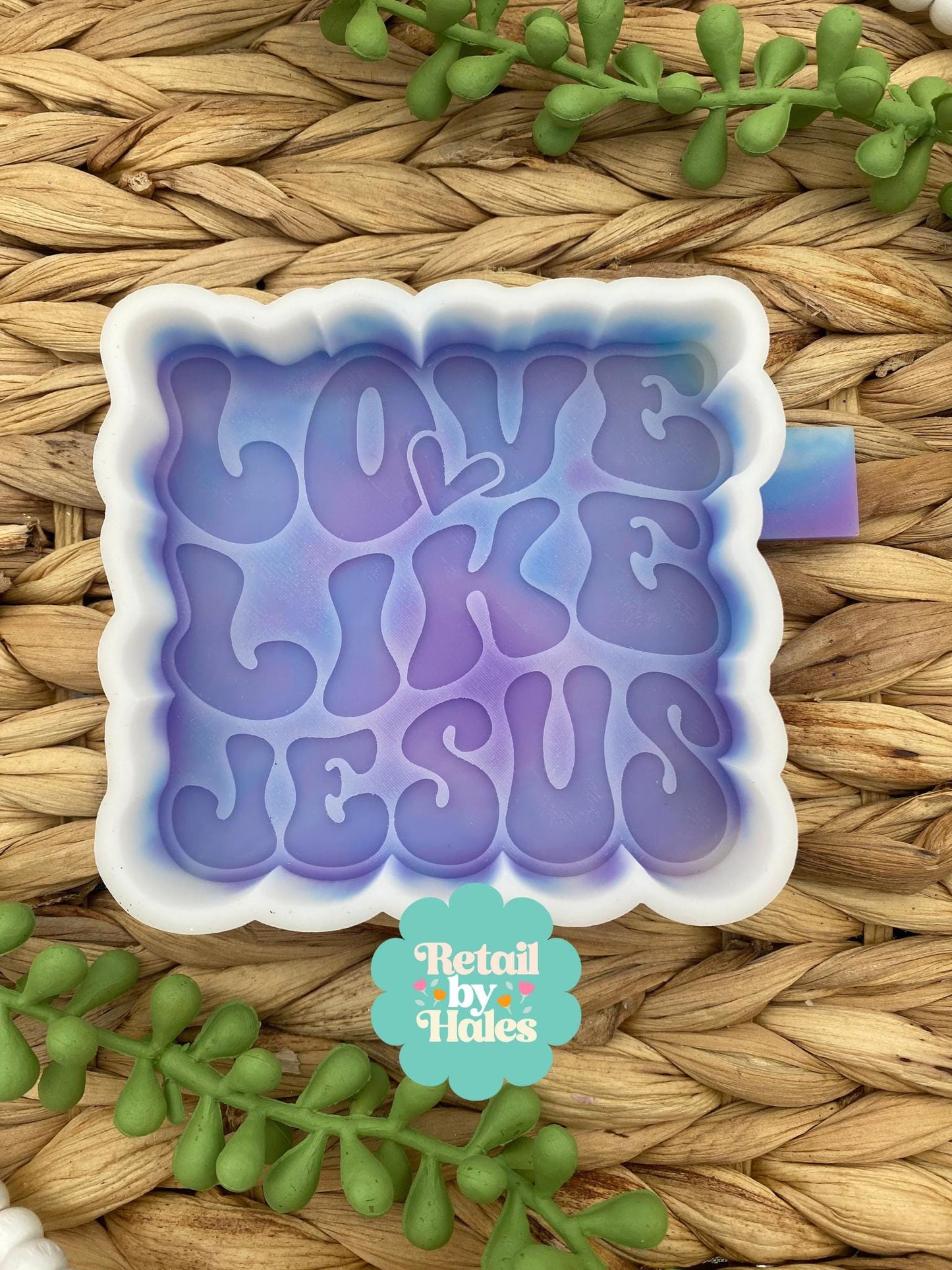 Love Like Jesus Freshie Silicone Mold, aroma bead molds, freshie making supplies, popular freshie molds, best selling freshies, Christian,