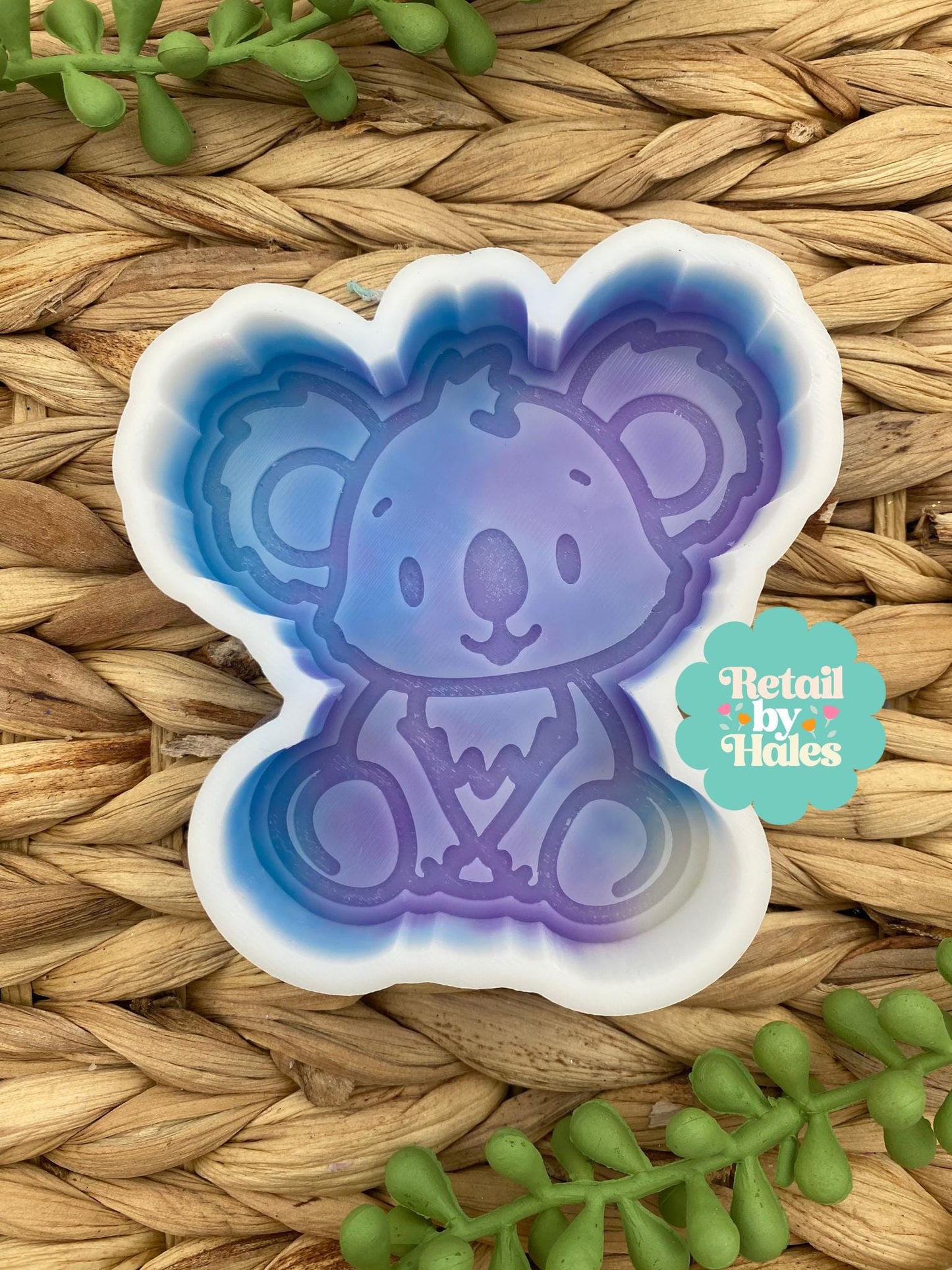 Koala Freshie Mold, Western Freshie Molds, Animal Freshie Molds, Zoo Animal Freshie Mold, Heat Safe Silicone Mold, Affordable Freshie Mold