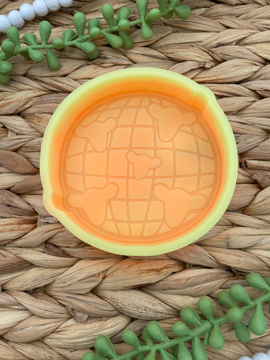 Disco Ball with Cows Freshie Mold, western freshie molds, country molds, silicone molds for freshies, retro freshie molds