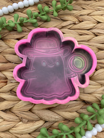 Cowboy Ghost Freshie Mold, Halloween Freshie Mold, Fall Freshie Mold, Ghost Silicone Mold, Spooky Mold, Western Halloween Molds,