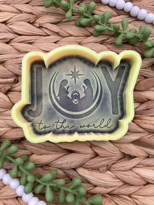 Joy to the World Freshie Mold, freshie making supplies, Christmas freshie mold, Jesus Christmas Freshie Molds, Nativity Freshie Mold