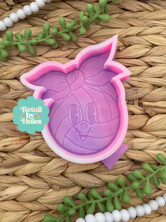 Volleyball Mama Freshie Silicone Mold, volleyball mom aroma bead mold, freshie making supplies, cardstock sport molds, best selling freshies