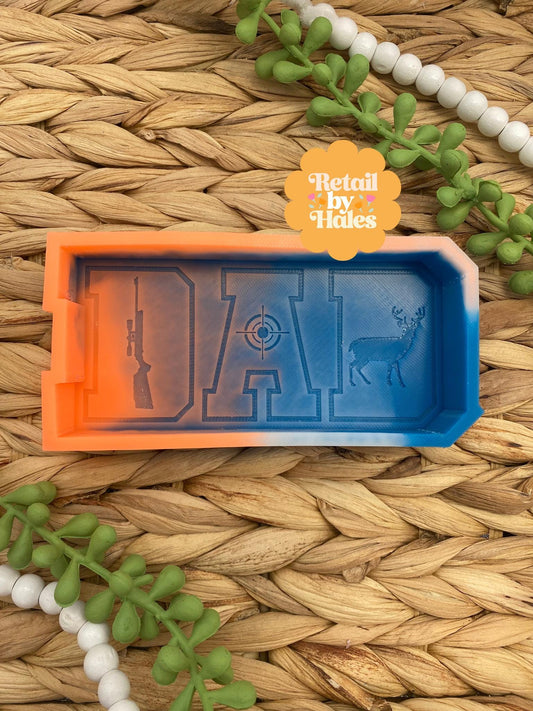 Hunting Dad Freshie Silicone Mold, deer hunting freshie making supplies, bestselling dad molds, hunting season, Father's day Freshie molds