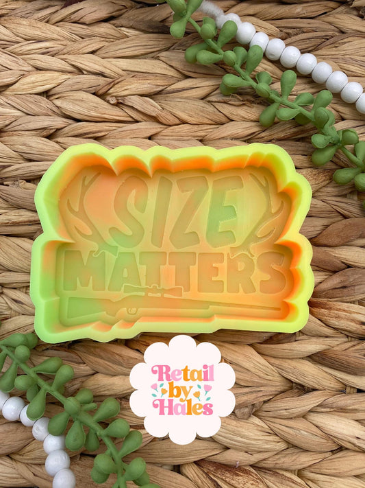 Size Matters Freshie Silicone Mold, hunting freshie making supplies, husband freshie ideas, bestselling dad molds, deer antler freshie