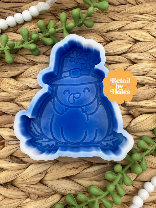 Turkey in a Pumpkin Freshie Mold, Thanksgiving Freshie Mold, Fall Freshie Mold, Turkey Freshie Mold, Autumn freshie mold, Fall Pumpkin Mold