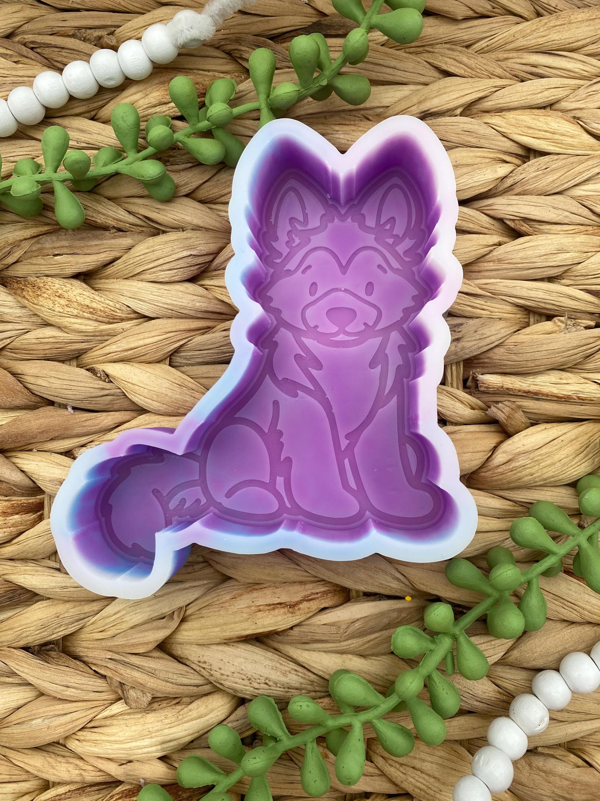 German Shepherd Dog Freshie Mold, Dog Freshie Mold, Dog Breed Freshie Molds, Freshie Molds for Beginners, Heat Safe Silicone Mold