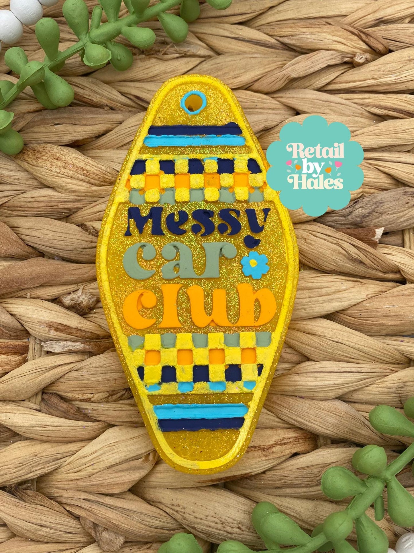 Messy Car Club Motel Key Inserts Freshie Mold, car freshie designs, funny freshie molds, car freshie mold, snarky freshie mold, girly freshi