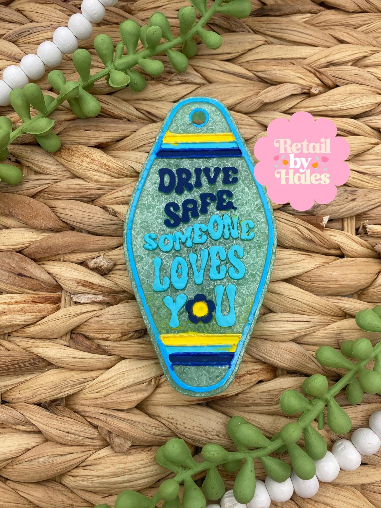 Drive Safe Someone Loves You Motel Key Inserts Freshie Mold, car freshie designs, drive safe freshie mold, insert freshie molds