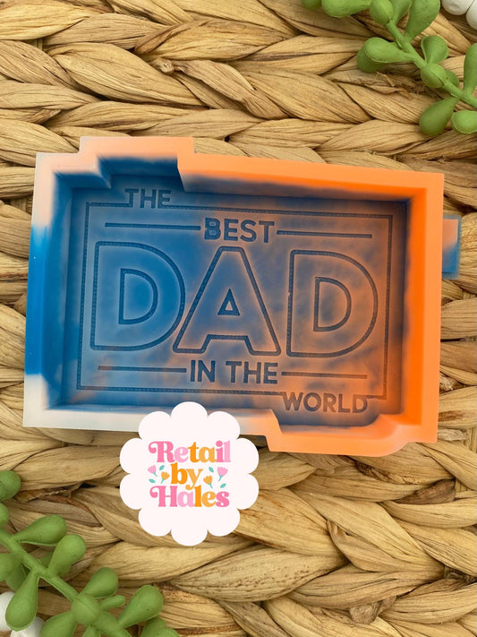 Best Dad in the World Freshie Mold, fathers day freshie mold, freshie making supplies, husband freshie ideas, dad freshie mold, dad silicone