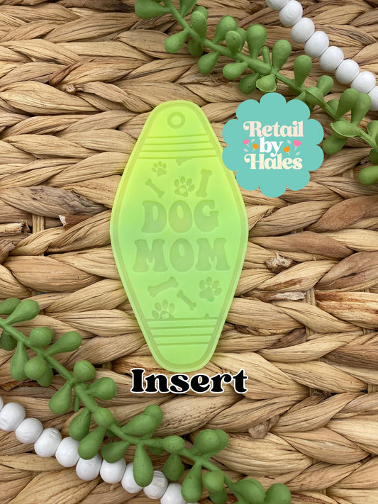 Dog Mom Motel Key Inserts Freshie Mold, car freshie designs, animal freshie mold, dog lover freshie mold, rescue dog freshie mold