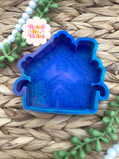 Gingerbread House Freshie Mold, freshie making supplies, Christmas freshie mold, cozy winter freshie molds, happy gingerbread molds