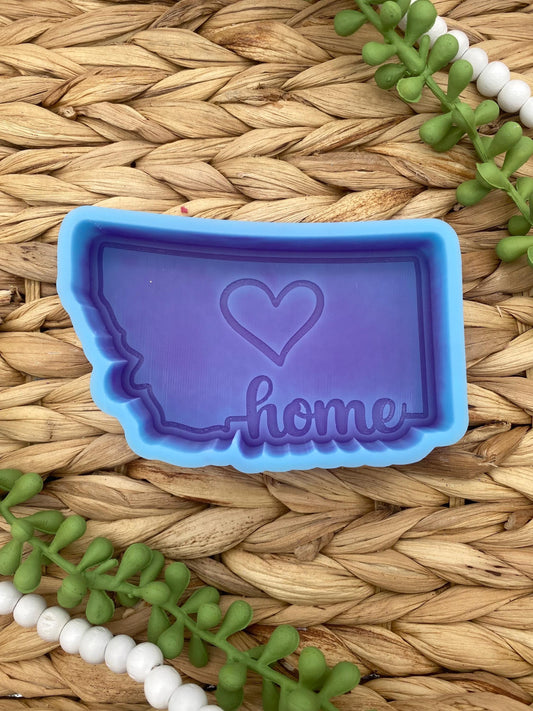 Montana Freshie Mold, Home State Freshie Molds, USA Freshie Molds, Beginner Aroma Bead Molds, Montana State Freshie Mold