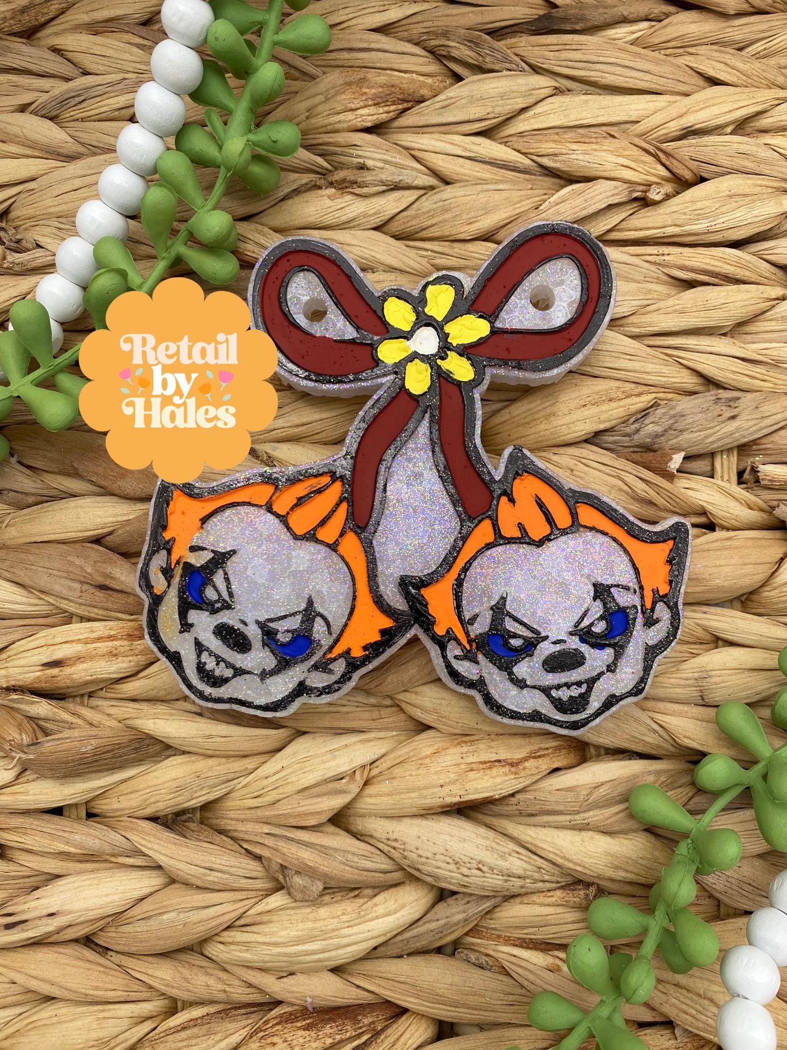 Clown Halloween Freshie Mold, Halloween Freshie Mold, Fall Freshie Mold, Spooky Silicone Mold, Autumn Freshie Mold, fall molds,