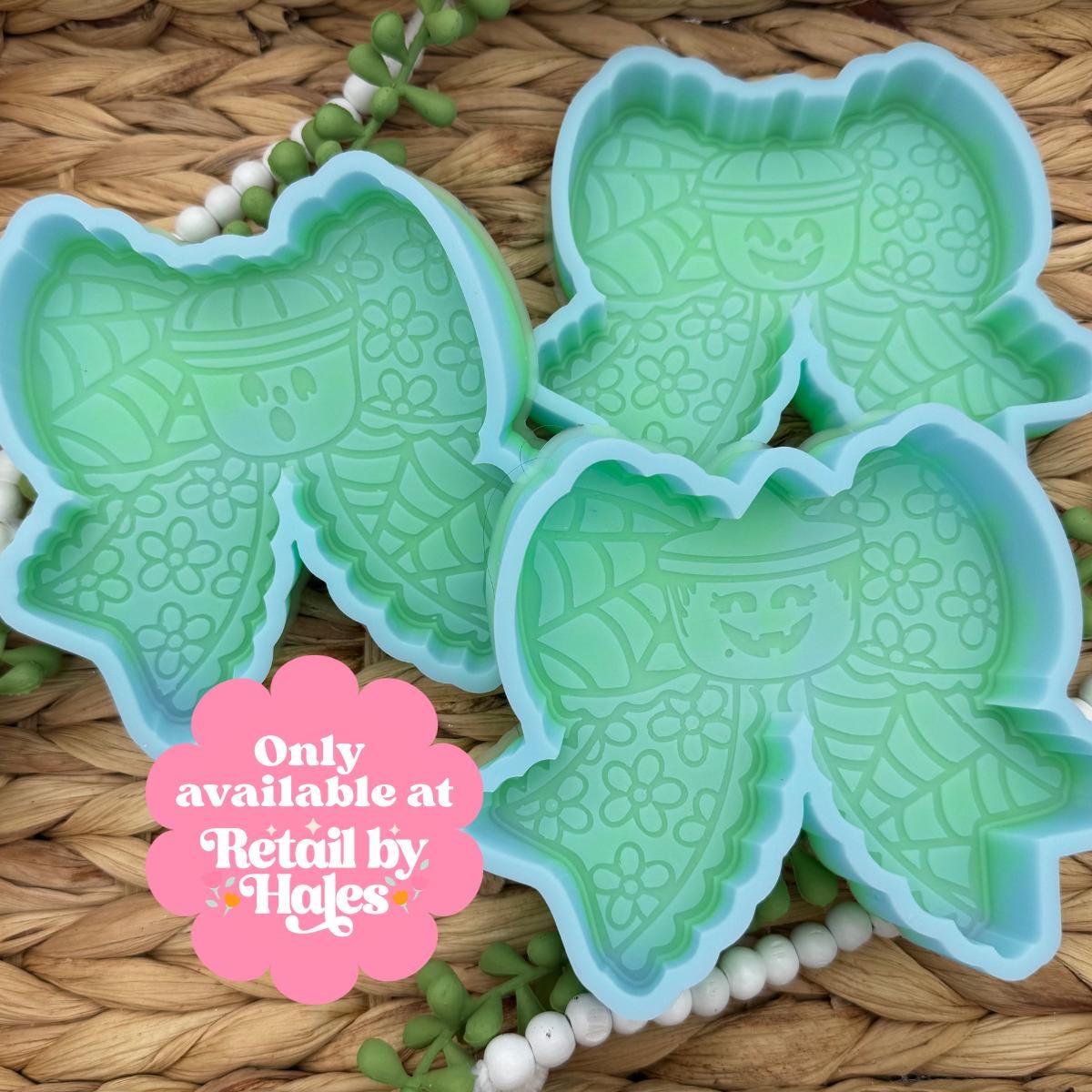 Retro Bucket Bow Molds Set, Halloween Freshie Mold, Fall Freshie Mold, Retro Bucket Silicone Mold, Funny Freshie Mold, Retro Halloween Mold