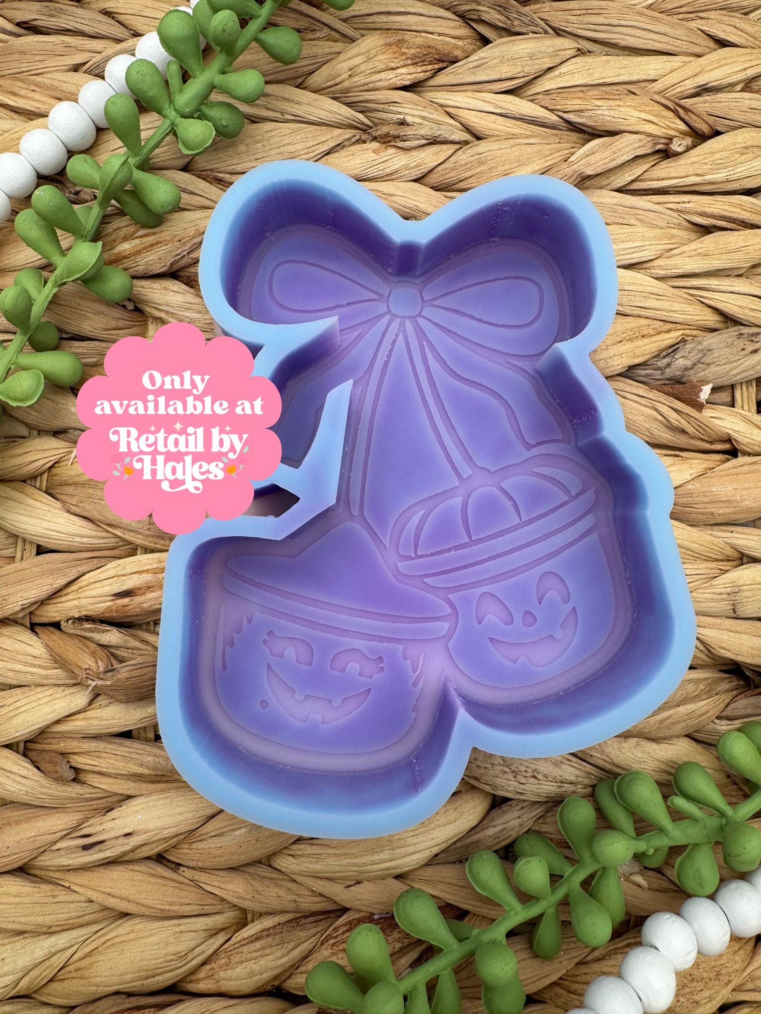 Boo Bucket Cherry Mold, Halloween Freshie Mold, Fall Freshie Mold, Retro Bucket Silicone Mold, Funny Freshie Mold,Halloween Bucket Mold