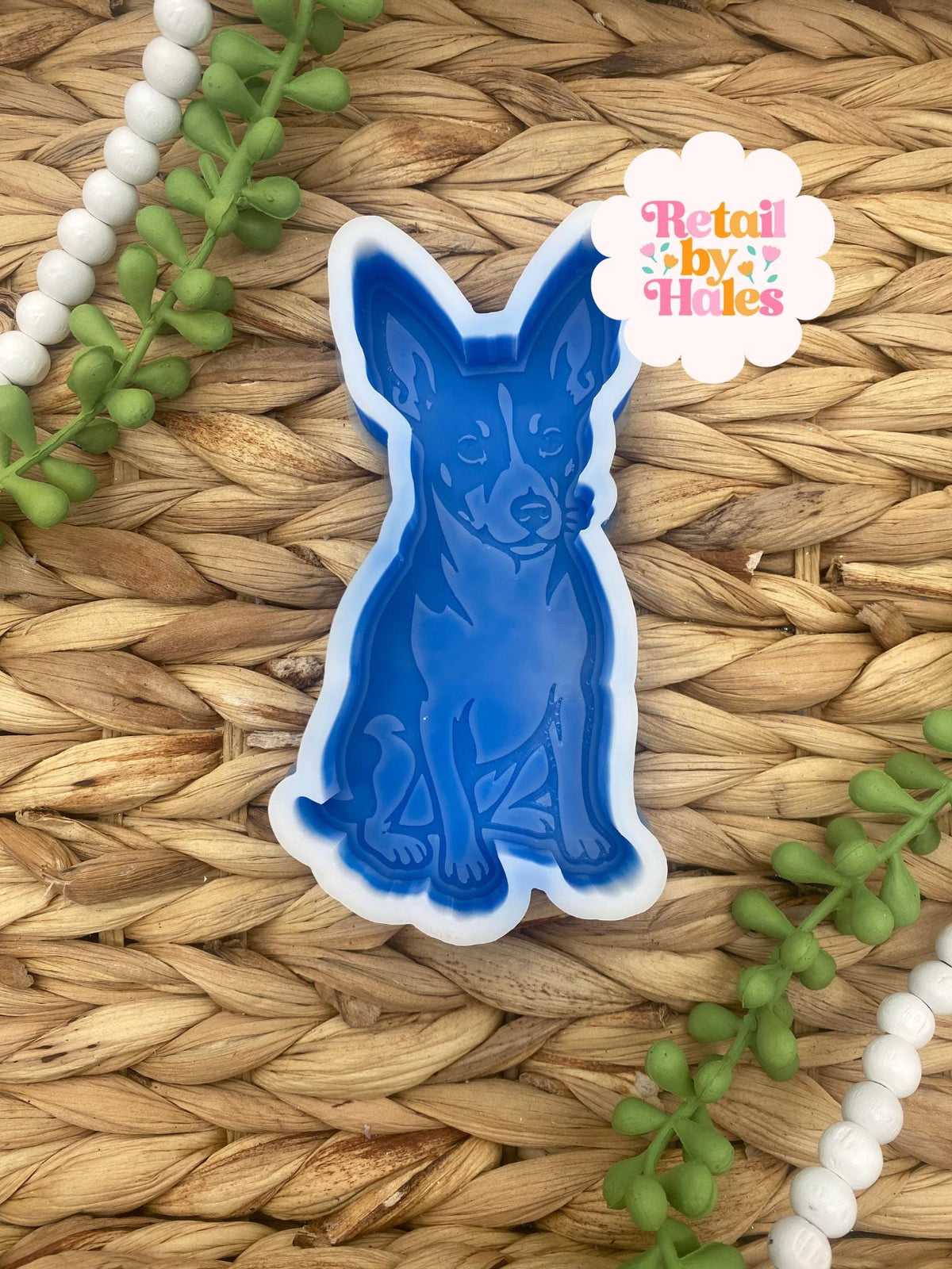 Rat Terrier Freshie Mold, Dog Freshie Mold, Dog Breed Freshie Molds, Freshie Molds for Beginners, Heat Safe Silicone Mold
