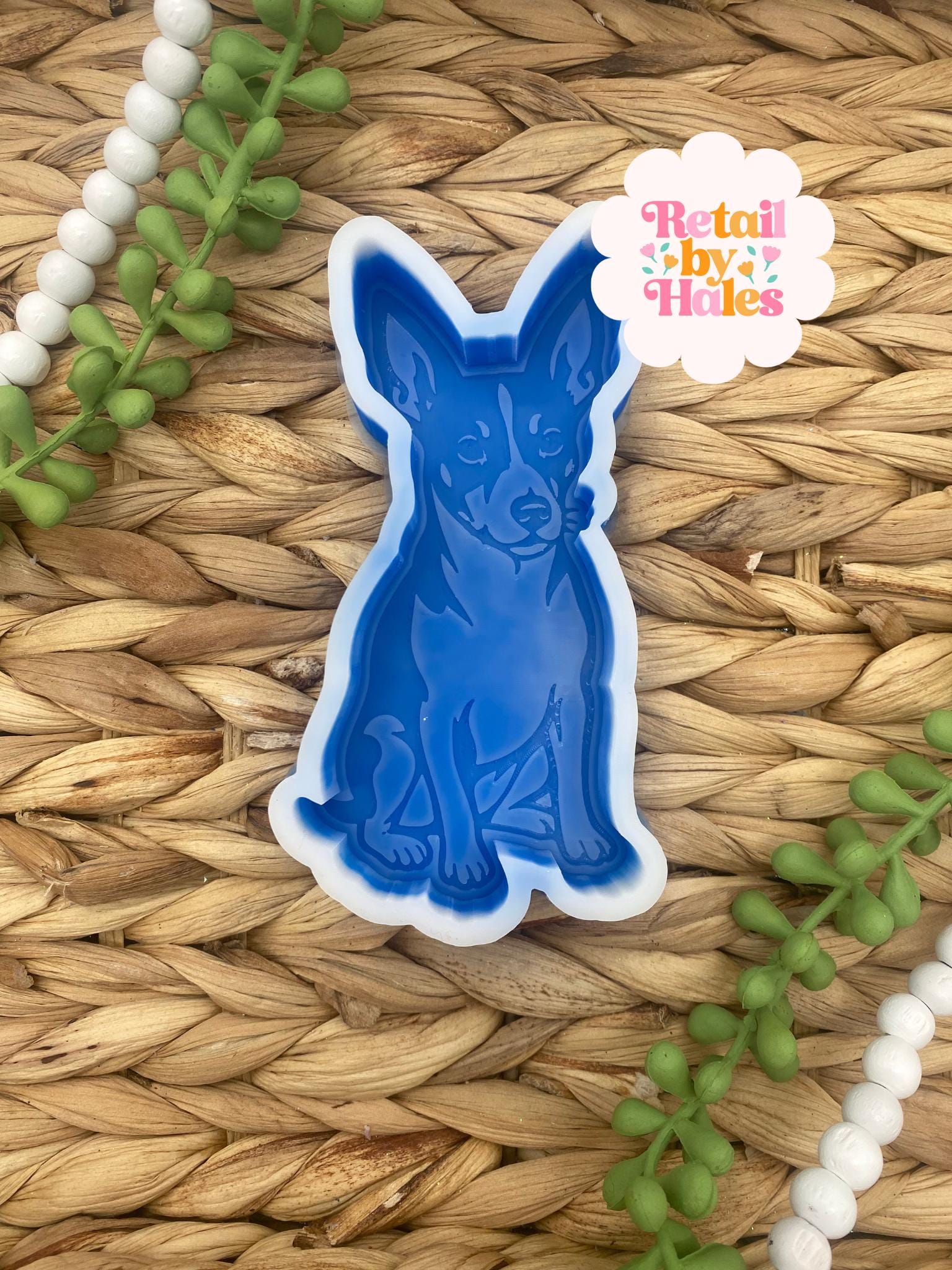 Rat Terrier Freshie Mold, Dog Freshie Mold, Dog Breed Freshie Molds, Freshie Molds for Beginners, Heat Safe Silicone Mold