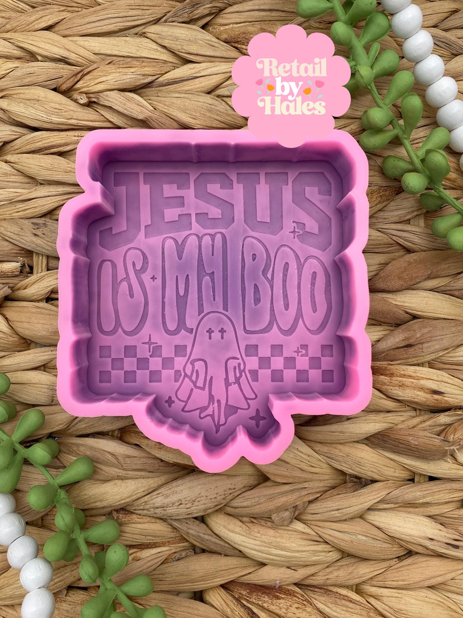 Jesus is My Boo Mold, Halloween Freshie Mold, Christian Freshie Mold, Holyween Silicone Mold, religious halloween freshie, Jesus freshie