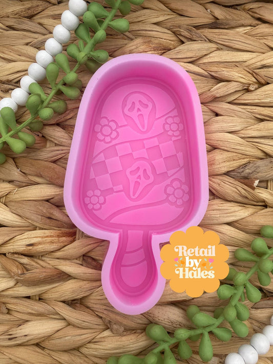 Popsicle Scream Halloween Freshie Mold, Halloween Freshie Mold, Fall Freshie Mold, Spooky Silicone Mold, Autumn Freshie Mold, fall molds,