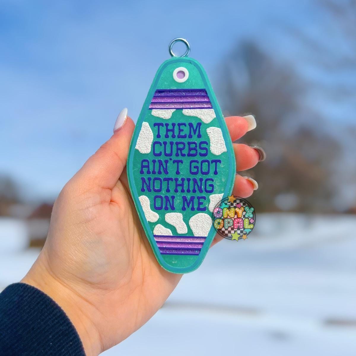 Them Curbs Aint Got Nothing on Me Motel Key Inserts Freshie Mold, for adult car freshie designs oven safe silicone mold for resin funny mold