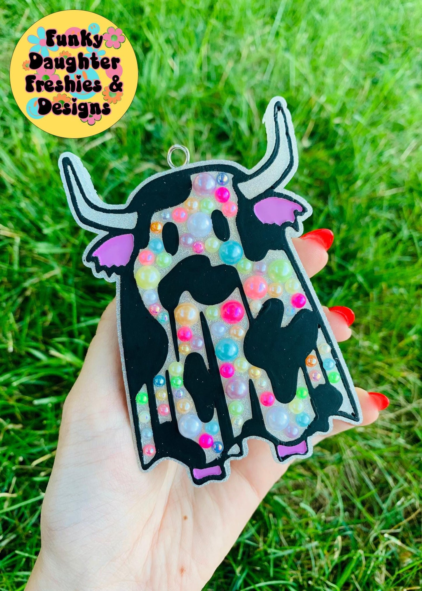 Cow Ghost Freshie Mold, Halloween Freshie Mold, Fall Freshie Mold, Western Spooky Silicone Mold, Autumn Freshie Mold, Farm fall molds,