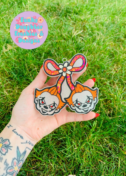 Clown Halloween Freshie Mold, Halloween Freshie Mold, Fall Freshie Mold, Spooky Silicone Mold, Autumn Freshie Mold, fall molds,