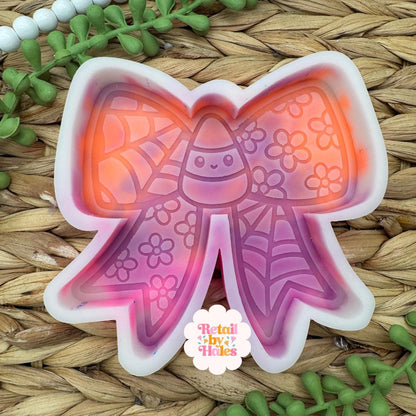 Candy Corn Bow Mold, Halloween Freshie Mold, Fall Freshie Mold, Candy Corn Silicone Mold, Candy Corn Freshie Mold,Halloween Mold