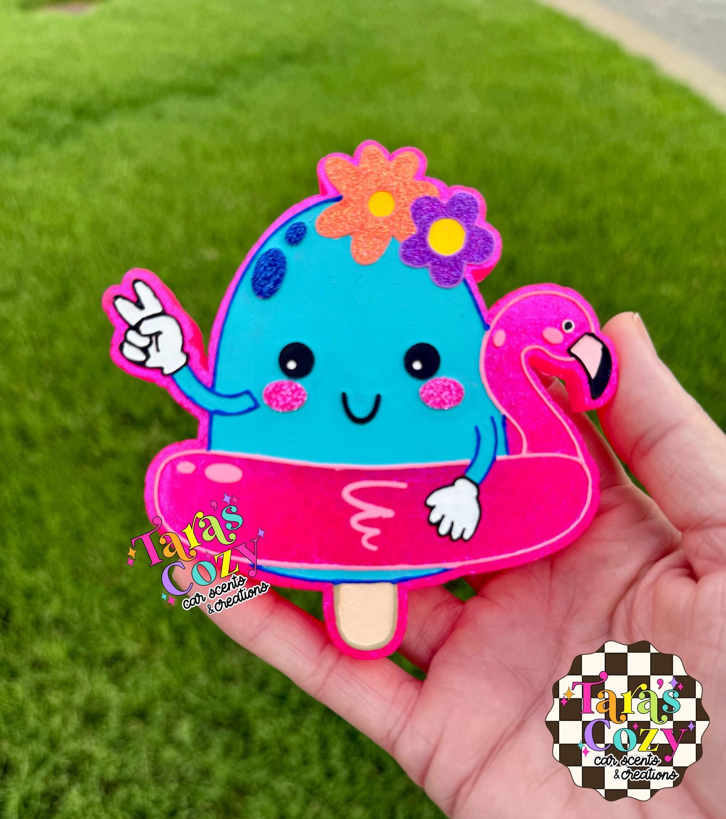 Popsicle in Floatie Freshie Mold, Summer Freshie Molds, Flower Silicone Mold, Beach Freshie Molds, Summer Designs for Freshies