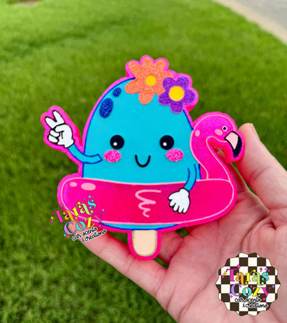 Popsicle in Floatie Freshie Mold, Summer Freshie Molds, Flower Silicone Mold, Beach Freshie Molds, Summer Designs for Freshies