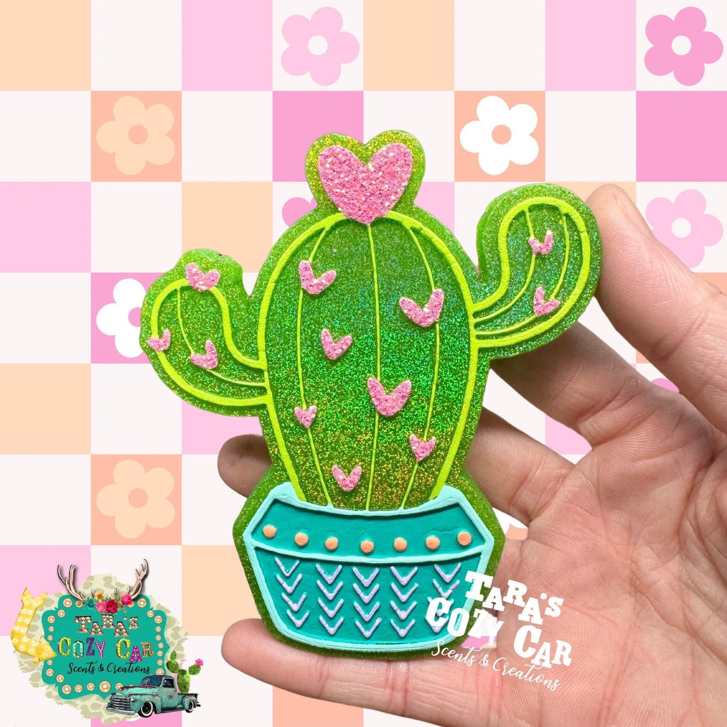Heart Cactus Freshie Mold, freshie making supplies, plant freshie molds, desert silicone mold, succulent freshie design, high quality molds