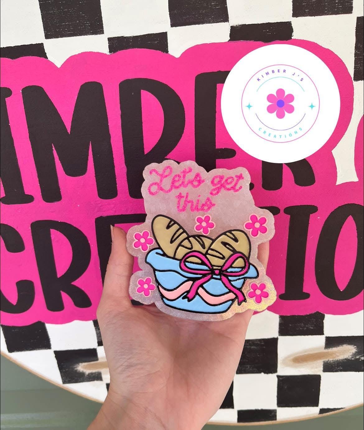 Let's Get this Bread Freshie Mold, girl boss freshie mold, small business freshie mold, sourdough freshie mold, bread soap mold, funny mold