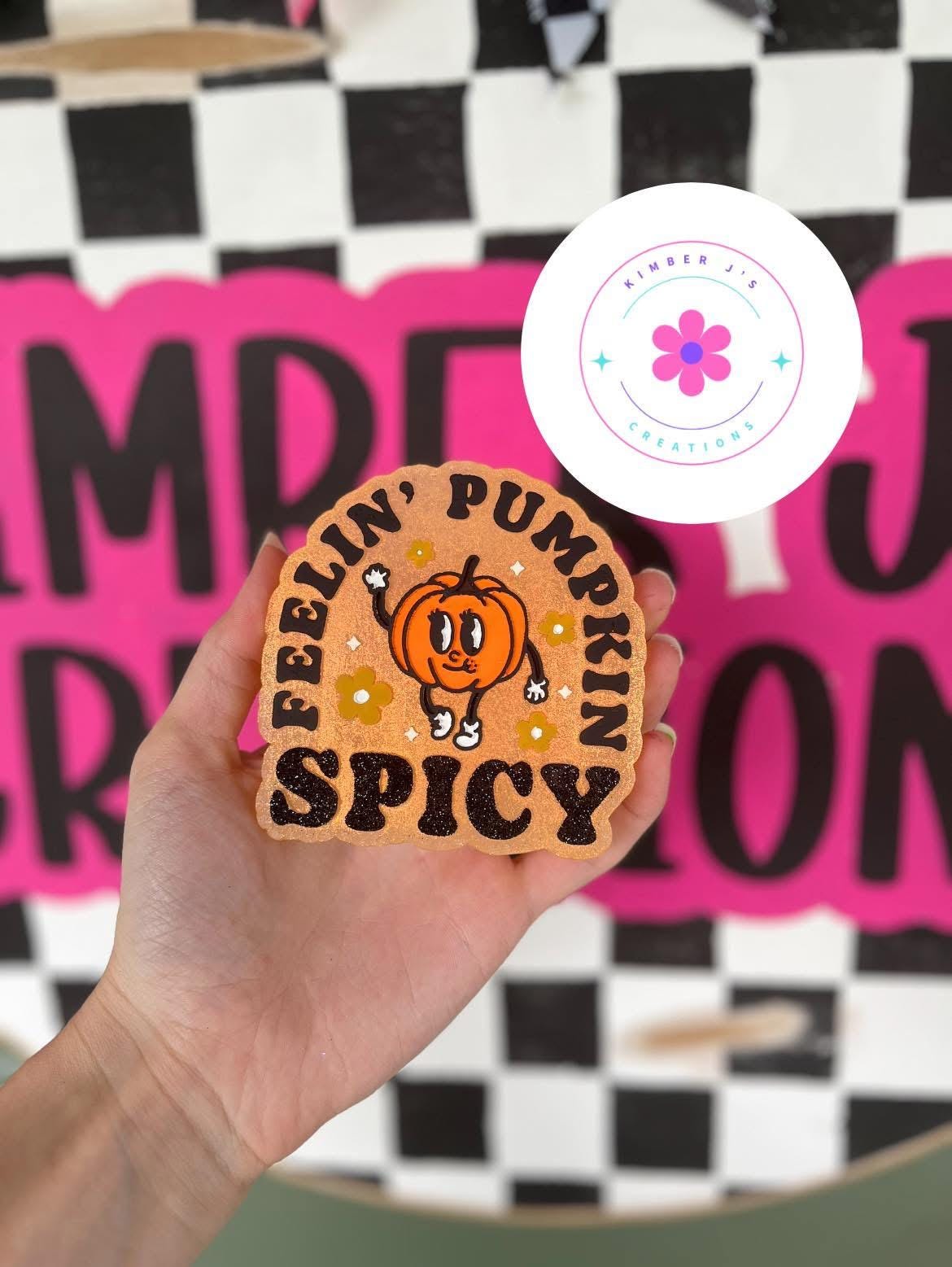 Feeling Pumpkin Spicy Mold, Fall Freshie Mold, Pumpkin Spice Silicone Mold, Autumn molds, Bestselling Fall Freshie Molds, Popular Fall Mold