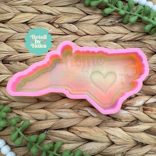 North Carolina Freshie Mold, Home State Freshie Molds, USA Freshie Molds, Beginner Aroma Bead Molds, Carolina State Freshie Mold