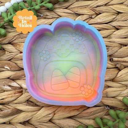 Halloween Backpack Freshie Mold, Halloween Freshie Mold, Fall Freshie Mold, Spooky Silicone Mold, Autumn Freshie Mold, cardstock fall molds,