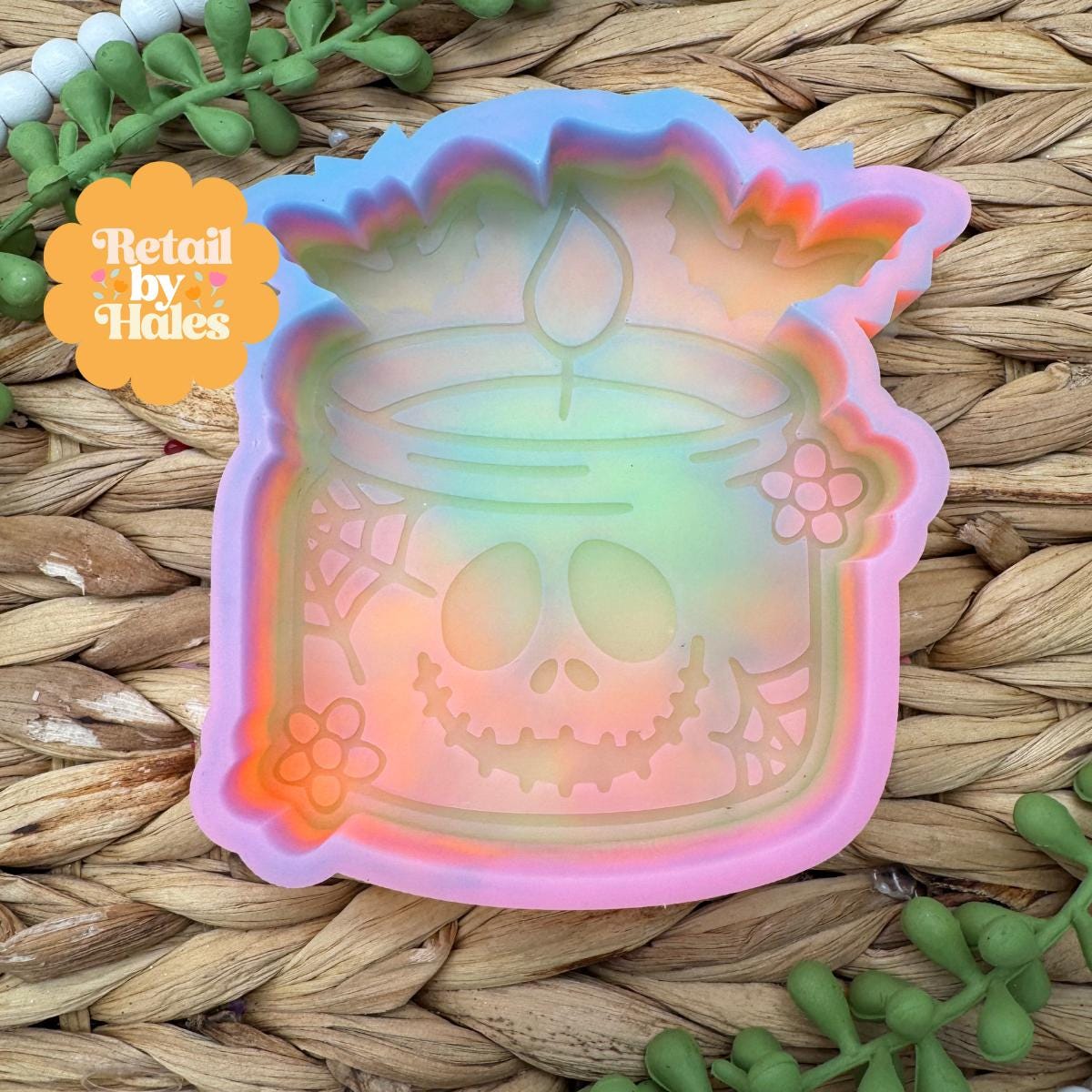 Jack Candle Freshie Mold, Halloween Freshie Mold, Fall Freshie Mold, Spooky Silicone Mold, Autumn Freshie Mold, cardstock fall molds,